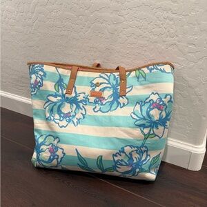 Lilly Pulitzer Striped Floral Tote